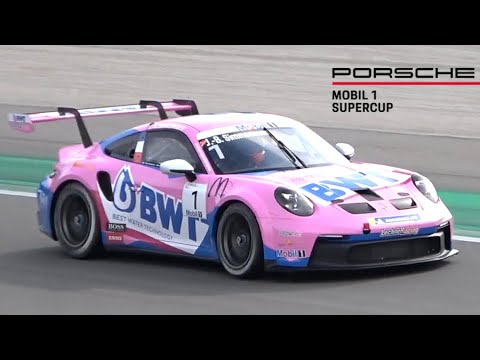 NEW Porsche 992 GT3 Cup with Open Exhaust! - 2021 Porsche Mobil 1 Supercup Official Test at Monza!
