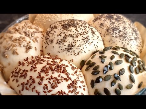 ✅THE BEST 🌻FLUFFY MILK BREAD ROLLS EVER#Chifle pufoase cu lapte si seminte🌻