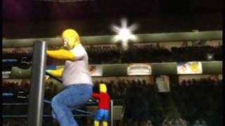 preview picture of video 'WWE SVR 2010 CAW  ザ・シンプソンズ The Simpsons (Homer&Bart)'