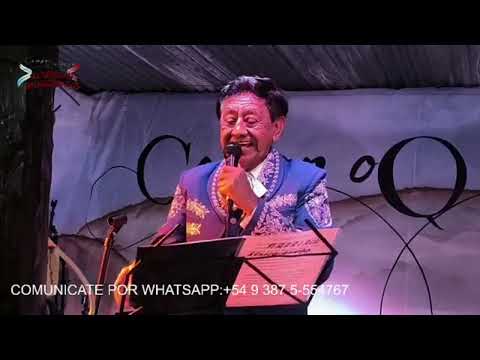 Eduardo Sajama deleito con su voz, en el homenaje de Campo Quijano a todo Folklor a los maestros