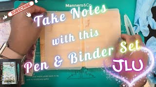 Resin Project - Butterfly & Daisy Six Ring Binder & Ink Pen Set🦋📝📔📓🌼