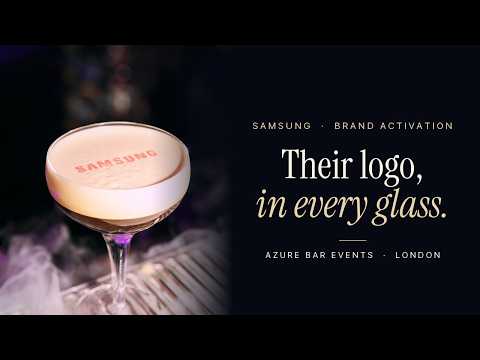 Samsung Galaxy launch cocktail bar | Azure Bar Events