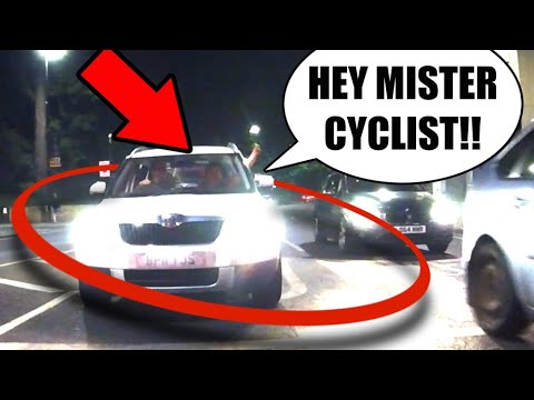 Shouts! Cyclist Catches Up & Confronts!