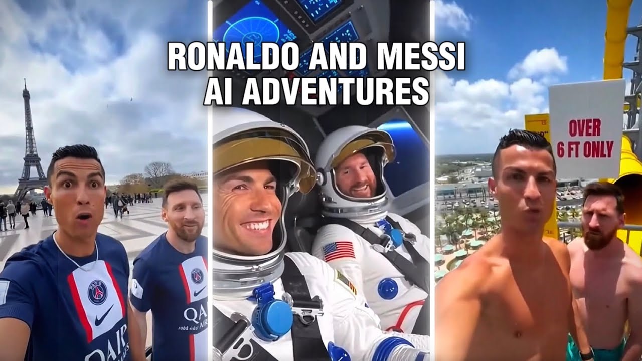 FUNNIEST RONALDO & MESSI AI ADVENTURES🔥🤣