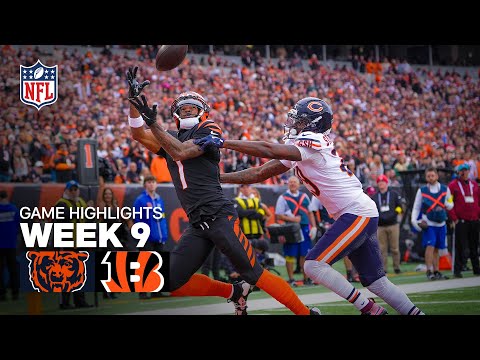 Chicago Bears vs Cincinnati Bengals Game Highlights | 2025 NFL Season Week 9