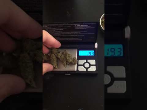 Weighing 2 grams of weed