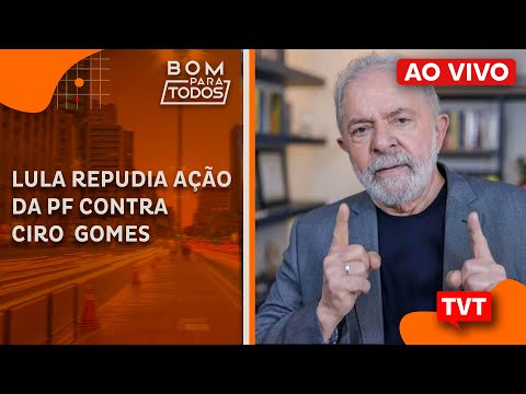 #AOVIVO Lula repudia a&ccedil;&atilde;o da PF contra Ciro -\Bolsonaro vai acatar urnas e lamber feridas\, diz Lula