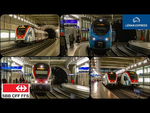 Spot de Léman Express et CFF RE dans le CEVA de Genève !