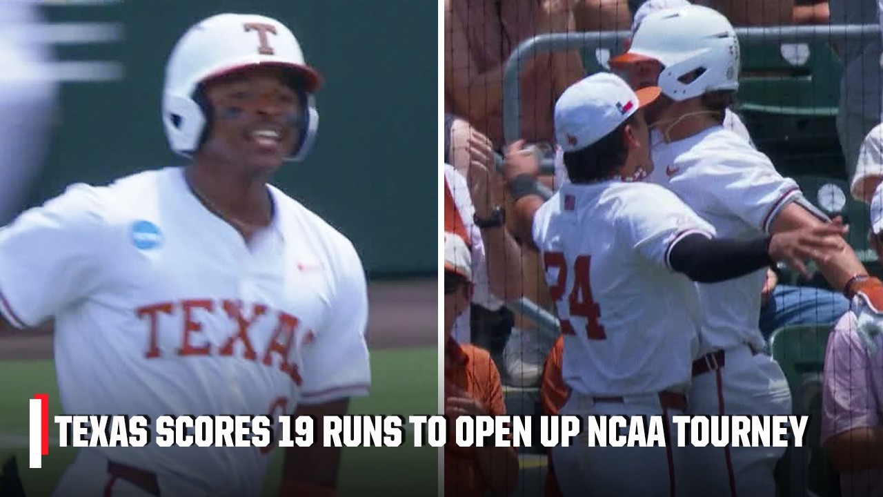 Texas Longhorns score 19 RUNS in opening game of the Austin Regional 🍿 | ESPN College Baseball