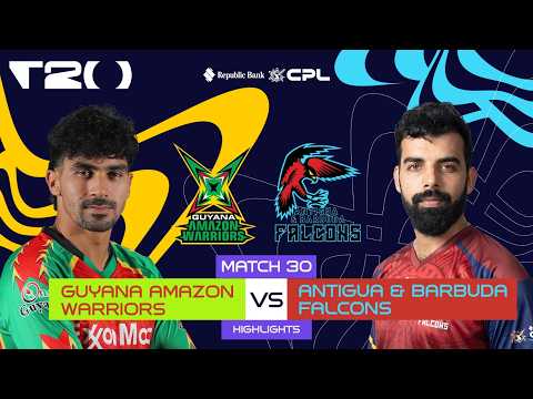 Highlights | Guyana Amazon Warriors vs Antigua & Barbuda Falcons | CPL 2026