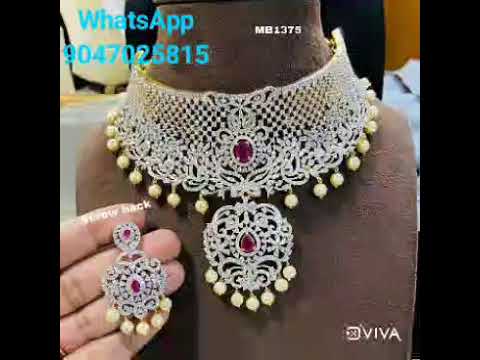 Beautiful choker sets Suji one gram gold jewellery collections
