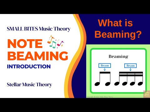 Note Beaming Introduction | Beaming Notes Into Beat | SMALL BITES Music Theory