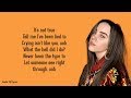 Billie Eilish I Love You Lyrics