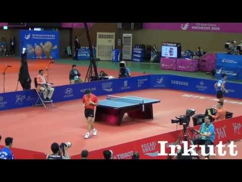 Xu Xin - Lee Jung Woo. 2014 Asian Games. Men's Team Final.