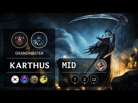 Karthus Mid vs Corki - KR Grandmaster Patch 9.18
