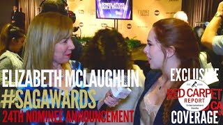 Elizabeth McLaughlin interviewed at the 24th Annual SAG Awards Nominations