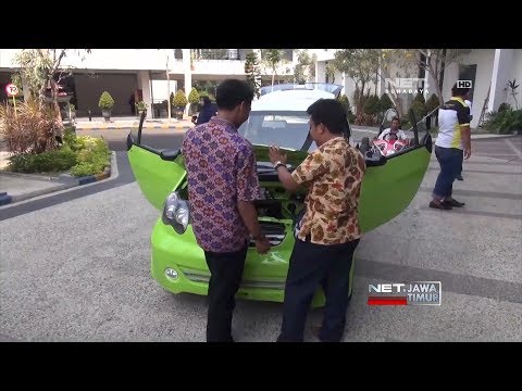 NET. JATIM - ELVI, MOBIL LISTRIK KARYA MAHASISWA BERKONSEP SMART CITY CAR
