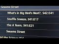 The Sesame Street Episodes On My DVR