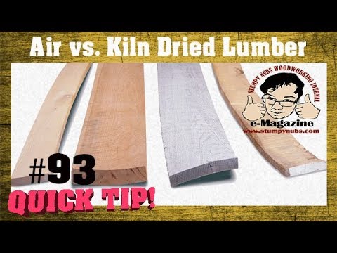 The important difference between air-dried and kiln-dried lumber