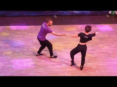 Jakub Jakoubek & Emeline Rochefeuille - West Coast Swing dance improv • ProShow - Swing Fiction 2024
