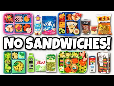 Packing ONE COLOR, Shopkins & Taco Bell Inspired Lunch boxes with NO SANDWICHES! Bunches of Lunches