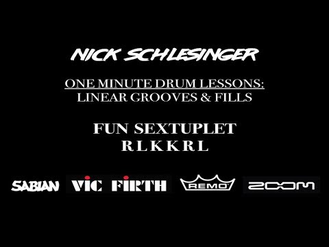 Sexy Sextuplet Linear Fill (Drum lesson)