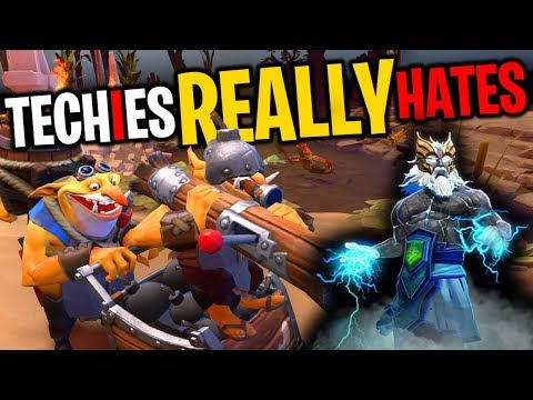 Techies REALLY Hates Zeus - DotA 2 Funny Moments