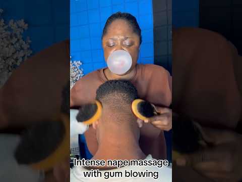 ASMR nape focus massage #Relax  #asmrbubblegumcrackingandhair #relax #mouthwhisper #asmrscalpmassage