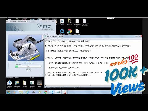 How to install PRO-E Wildfire 5.0 (64 bit)