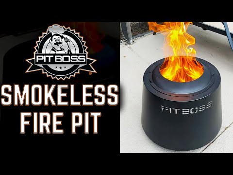 THIS THING IS AMAZING! Unboxing The PIT BOSS SMOKELESS FIRE PIT Wood Pellet Fire Pit