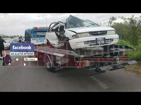 There was a fatal accident along the Sir Solomon Hochoy highway near the Papourie overpass in Debe