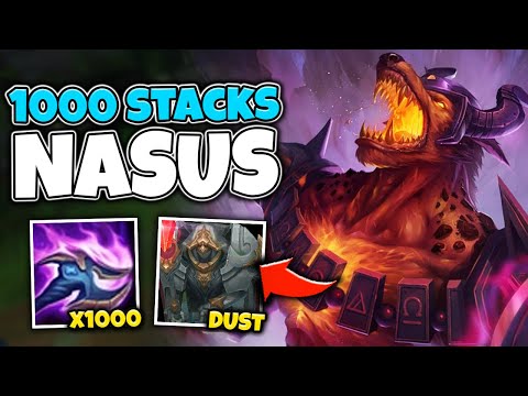 TURN TOWERS TO DUST WITH 1000 STACKS NASUS! (SUPER STACKER BUILD) - League of Legends