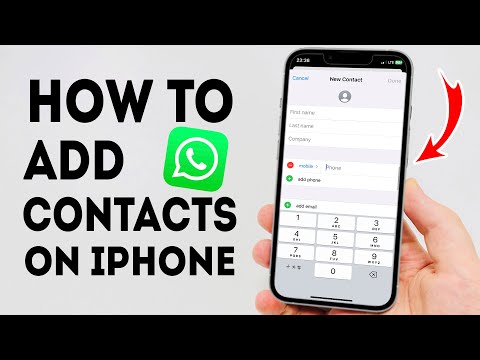 How To Add Contacts on WhatsApp on iPhone - Full Guide