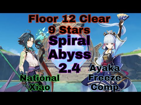C0 Xiao & C0 Ayaka Spiral Abyss 2.4 | 9 Stars | Genshin Impact