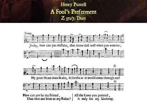 Purcell: Z 571/7. Jenny, 'gin you can love (A Fool's Preferment) - Nelson, Covey-Crump (Hogwood)