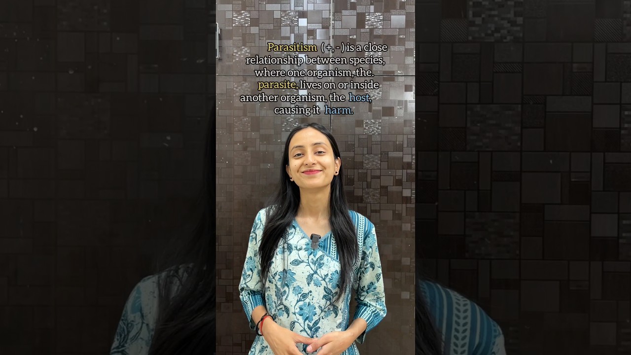 Parasitism | Organisms & Populations #shorts #ytshorts #neet #biology #study #class12