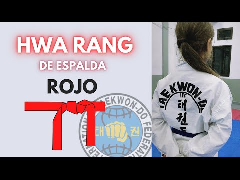 Forma Cinturón ROJO de ESPALDA | Hwa Rang Tul