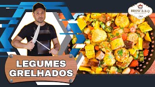 Acompanhamento Coringa para o seu churrasco, legumes salteados na churrasqueira