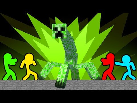 Stickman VS Minecraft: Mutant Creeper - AVM Shorts Animation