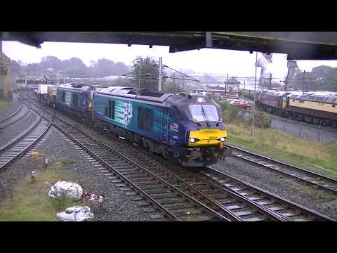 DRS 68018+68003 6C53 Flasks Carnforth 030919