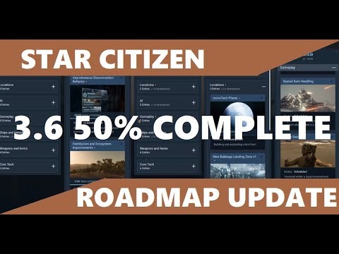 STAR CITIZEN ROADMAP UPDATE -  3.6 50% COMPLETE