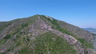 空から見る高御位山（兵庫県）