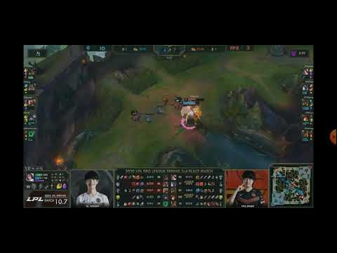 Fpx Khan solo kill IG Theshy ván 3  trận tranh 3 4 LPL mùa xuân 2020