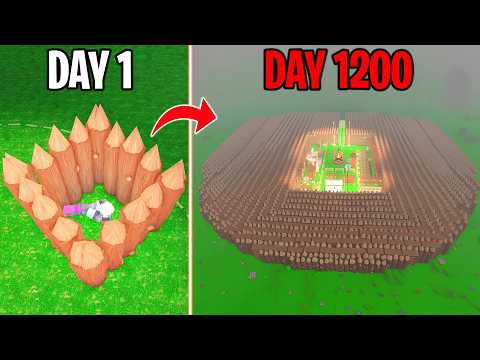 1200 Days to Build a Best Strongest Base Ever in 99 Nights in The Forest