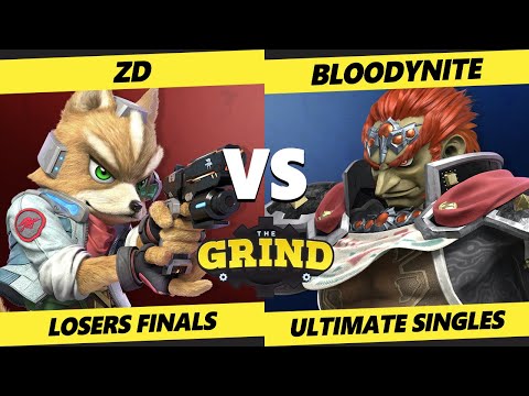 The Grind 125 Onine Losers Finals - Bloodynite (Ganondorf) Vs. ZD (Fox) Smash Ultimate - SSBU
