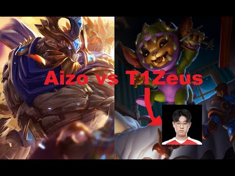 Best Maokai NA vs T1 Zeus's Gnar!