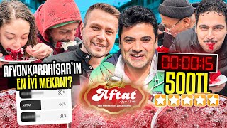 15 SANİYEDE YERSEN ÖDÜL!!! AFYONKARAHİSAR ‘IN EN İYİ MEKANI!!!