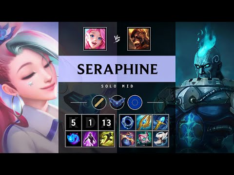 Seraphine Mid vs Brand: Killing spree - EUW Diamond Patch 25.S1.1