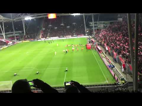 Opkomst spelers Fc Utrecht- Ajax (2-0)