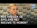 Zo kregen de Ajax-spelers het transfernieuws van Frenkie te horen | VERONICA INSIDE